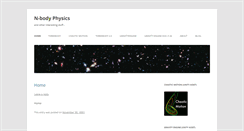 Desktop Screenshot of nbodyphysics.com